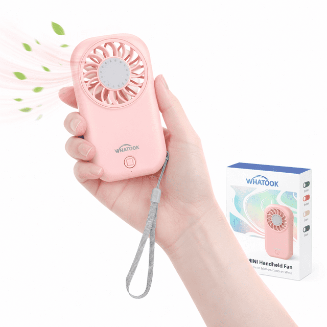 Kidsjoy 11000RPM Turbo Handheld Fan, Lightweight Mini Portable USB Fan for Travel Office (Multiple Colors)