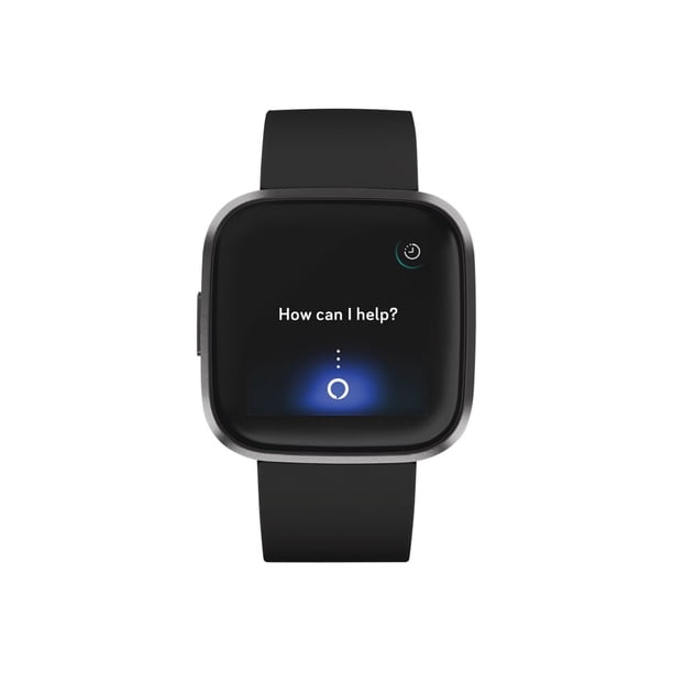 Fitbit Versa 2 - Carbon - smart watch with band - silicone - black