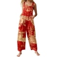 thumbnail image 1 of Pajamas Overalls for Women Fashion Overalls for Women Flounce Jumpsuit Dress for Women Jean Jumpsuit Women Rompers And Jumpsuits off The Shoulder Jumpsuits for Women Color V Neck, 1 of 4