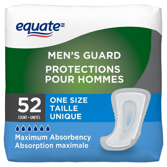 Equate Men's Maximum Absorbency Guard, Incontinence Underwear