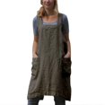 thumbnail image 1 of MesaSe Japan Style Cotton Linen Aprons Pinafore Cross Bandage X Shape Back, 1 of 6