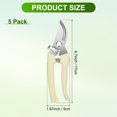 thumbnail image 3 of Uxcell 4-Pack Bypass Pruning Shears for Garden, 6.6 Inch Stainless Steel Scissors, 3 of 6