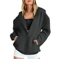 thumbnail image 2 of MeetoTime Sweat à Capuche Zippé Doublé Polaire pour Femmes Veste Décontractée à Manches Longues avec Poches, 2 of 6