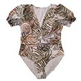 thumbnail image 4 of Maillot de Bain Bikini pour Femme Grande Taille, Type Fendu, Froncé, Contrôle du Ventre, 4 of 9