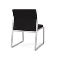 thumbnail image 5 of Gansett Reception Waiting Room Armless Guest Chair / Silver Steel / Black, 5 of 5