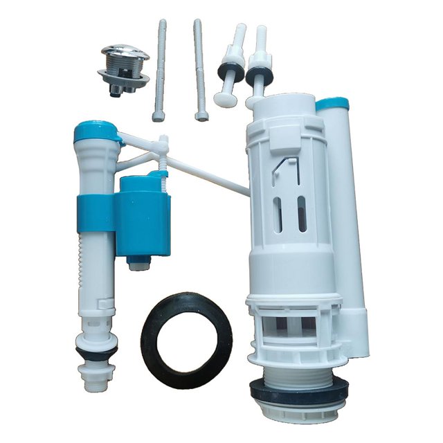 veasfak Cistern Toilet Repair Kit for Piece Elongated Toilet Valve Height-24cm