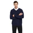 thumbnail image 1 of TOPTIE Chandail à Manches Longues en Coton pour Hommes Col en V Basique Conçu, 1 of 8