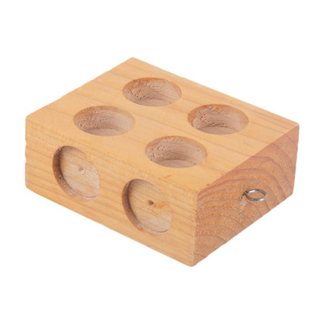 Bunblic Wood Slopes Friction Block Inclined Plane Slider Professional Physics Experiment Portable Wooden Friction Block for Children 6 Hole