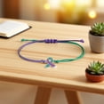 thumbnail image 2 of Advocate The Bracelet For Womens Health Ribbon Bracelet Breast Illness Awareness Day Pull-Out Hand Chain Holiday Gift, 2 of 6