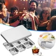 thumbnail image 3 of Stainless Steel Ice Trays With Lid Easy Release Metal For Freezer Ideal For Making Ice Cubes For Cocktails And Drinks, 3 of 8