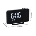 thumbnail image 2 of Boovnll Alarm Clock, Lcd Projection Digital Weather Snooze Alarm Clock Led Backlight Color Display, Clock, Alarm Clocks for Bedrooms, Alarm Clocks, 2 of 8