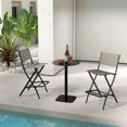 thumbnail image 4 of Gymax Folding Bar Stools Set of 4, Coffee, 4 of 8