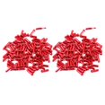thumbnail image 3 of QualitChoice Pack de 50 Fils de Frein de Vélo de Montagne Queue Capuchons de Remplacement Dérailleur Ligne Protection Couvre Manches Se Termine le Cyclisme Rouge 2Set, 3 of 6