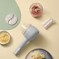 thumbnail image 4 of Fiogavroetic 3 In 1 Portable Electric Vegetable Cutter Set,Vegetable Cutter Mini Wireless Electric Garlic Mud Masher,Wireless Food Processor For Garlic Pepper Chili Celery on Clearance, 4 of 8