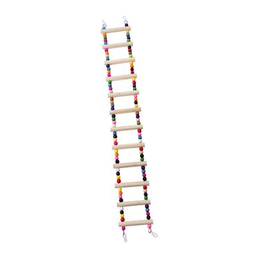 Milaget Bird Cage Ladder Bird Hanging Swing Cage Accessories Pet Parrots Climbing Bridge Twelve Knots