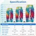 thumbnail image 3 of Costway 41" Lightweight Body Board with EPS Core XPE Deck HDPE Bottom Crescent Tail Colorful, 3 of 9