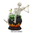 thumbnail image 3 of Skeleton Bathing in Cauldron Halloween Animatronics, 43-inches, by Way to Celebrate, 3 of 6