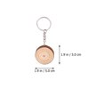 thumbnail image 2 of 8pcs Kindergarten Gifts Hand-painted Log Chip Painting DIY Key Chain Pendants, 2 of 8