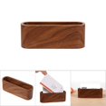 thumbnail image 5 of Akozon Business Card Holder 1Pc Creative Wooden Case Storage Box Organizer Office Desktop Ornaments, 5 of 5