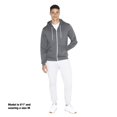 thumbnail image 3 of American Apparel Flex Fleece Unisex Full-Zip Hoodie, XS, Asphalt, 3 of 6