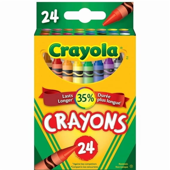 Crayola Craies de Cire, 24 Unités, 24 Craies de Cire Colorés