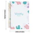 thumbnail image 2 of Vaidha Weekly Schedule Book Hard Case Notebook A5 Coil Book Elastic Notebook, 2 of 3