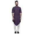 thumbnail image 3 of Atasi Cotton Long Kurta For Men Full Sleeve Indian Kurta Party Festive Wear, 3 of 5