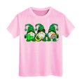 thumbnail image 1 of PMVFHDE Hauts d'Été pour Filles T-Shirts pour Fille Hauts Mignons Hauts Courts pour Fille Hauts de Sortie pour Fille T-Shirt à Manches Courtes pour Filles T-Shirt d'Été à Col Rond Coupe Décontractée T-Shirts Basiques Rose, 8-9 Ans, 1 of 4
