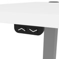 thumbnail image 2 of Bureau assis-debout 72L avec Support Double pour Moniteurs Upstand de Bestar, blanc, 2 of 6