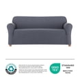 thumbnail image 3 of SmartFit Chenille Stretch Sofa Recycled Fabric Slipcover, 1-Piece, Blue, 3 of 9