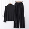 thumbnail image 1 of Weiqiqre Pyjamas pour Femmes Pyjamas Rafraîchissants Ensembles d'Été Assortis Manches Courtes Ensemble de Détente Femmes, 1 of 3