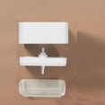 thumbnail image 4 of Kitchen Soap Dispenser + Sponge Holder 2-in-1, Update Design Dish Liquid Soap Pump Dispenser, Dishwashing Countertop Soap Dispenser with Sponge Holder Instant Refill, 4 of 10