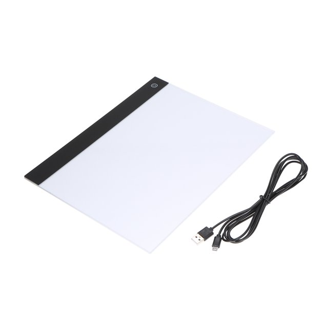 Amdohai Tablette Graphique à DEL à Gradation Continue Luminosité Réglable Écriture Peinture Boîte Lumineuse Tableau de Traçage Blocs de Copie Tablette de Dessin Numérique Artcraft A4 Table de Copie Tableau à DEL
