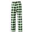 thumbnail image 5 of Dealovy Pajama Pants for Women High Waisted Plaid Pjs Bottoms Drawstring Color Block Comfy Lounge Trousers, 5 of 5