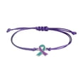 thumbnail image 1 of Advocate The Bracelet For Womens Health Ribbon Bracelet Breast Illness Awareness Day Pull-Out Hand Chain Holiday Gift, 1 of 6