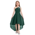 thumbnail image 1 of Oyolan Robe de Demoiselle d'Honneur Junior pour Fille, Perles, une Épaule, Ligne A, Mariage, Concours, Fête, Robe de Bal, Vert Armée, 16, 1 of 7