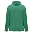 thumbnail image 4 of Womens Sweater Turtleneck Long Lantern Sleeve Sweater Knit Pullover Top, 4 of 6