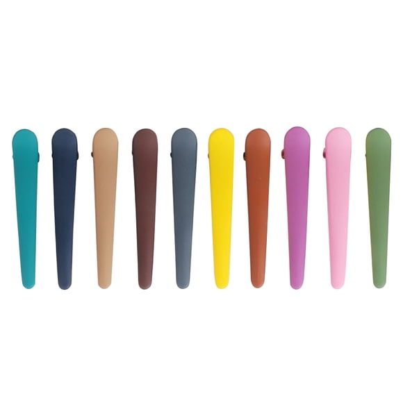 Yeacher 10 Pcs Pinces à Cheveux pour Coiffage Barrettes à Bec de Canard Colorées Pinces de Séparation des Cheveux Trousse d'Outils de Coiffure pour Femmes Filles