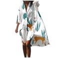 thumbnail image 1 of 2025 Maillot de Bain pour Femmes Blouse de Plage Robe en Lin pour Femmes Été Bikini Tenue de Plage Maillot de Bain Plage Robe Grande Taille pour Femmes Décontracté, 1 of 8