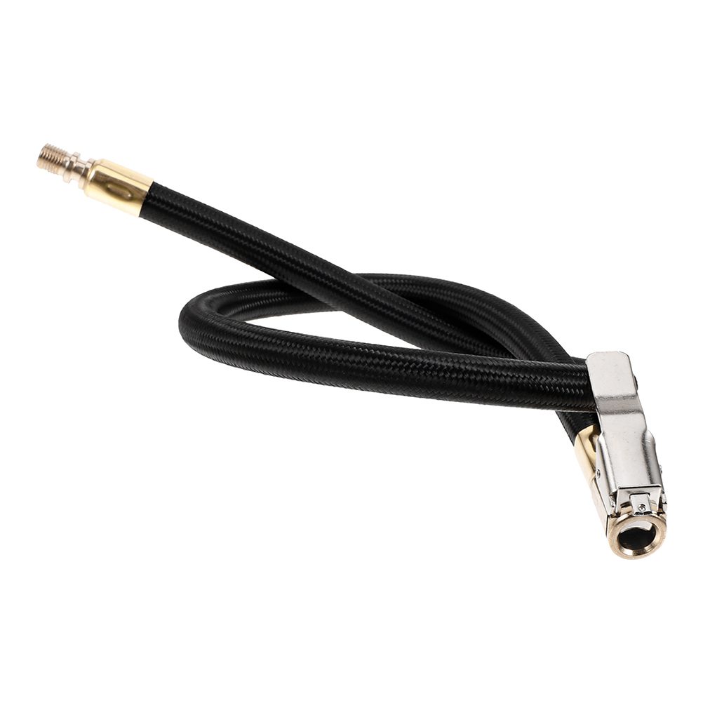 SHINYPASING Car Inflator Extension Tube Inflator Tube with Chuck Black 1Set for Bike Riders
