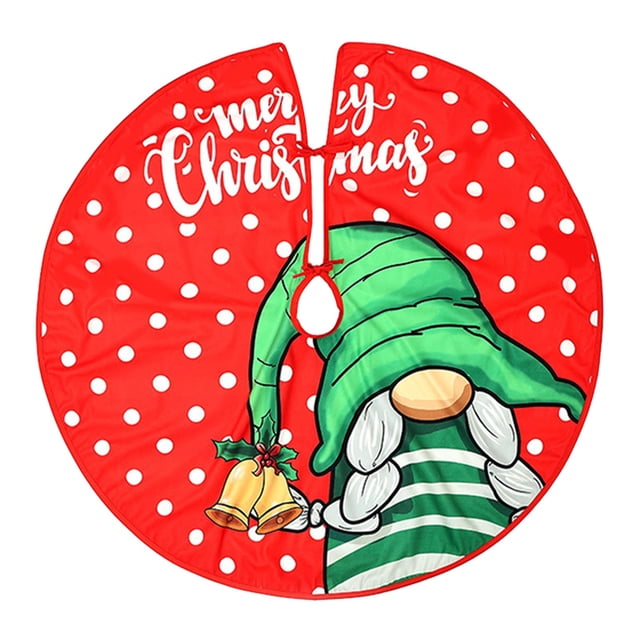 Pisexur Christmas Tree Skirt ,Many patterns 35.16"Christmas Tree Upholstered Bottom Cover, Suitable For Christmas Tree Decorations, Christmas Family Gathering Christmas Decorations Christmas Gifts
