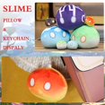thumbnail image 3 of 2PC Fire Slime Plush Pillow with Keychain, Slime Stuffed Animal Toys, Fire, 3 of 6