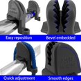 thumbnail image 2 of 4 Pcs Boat Fender Clips， Boat Quick Adjust Pontoon Boat Square Rail Fender Cleats/Clips/Hanger for Bumpers Black, 2 of 5