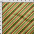 thumbnail image 3 of oneOone Velvet Lime Fabric Stripes Sewing Material Print Fabric By The Yard 58 Inch Wide, 3 of 4
