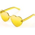 thumbnail image 1 of ORUYROP Heart Shape Sunglasses Rimless Transparent Heart Glasses Colorful Party Favors, 1 of 7