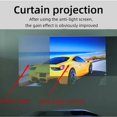 thumbnail image 2 of Projector Screen Metal Grey Anti-Light 60-130 inch Portable Reflective Screen ,Easy to Setup, 2 of 6