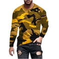 thumbnail image 2 of Meichang T-Shirt à Manches Longues pour Homme en Coton, T-Shirts Graphiques pour Hommes Tendance à Imprimé Camouflage, T-Shirts Amusants à Col Rond Confortables à Manches Longues pour Homme, 2 of 5