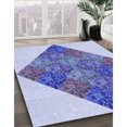 thumbnail image 3 of Ahgly Tapis Rectangulaire Lavable en Machine Intérieur Transitionnel Violet Pervenche, 4 Pieds x 6 Pieds, 3 of 7