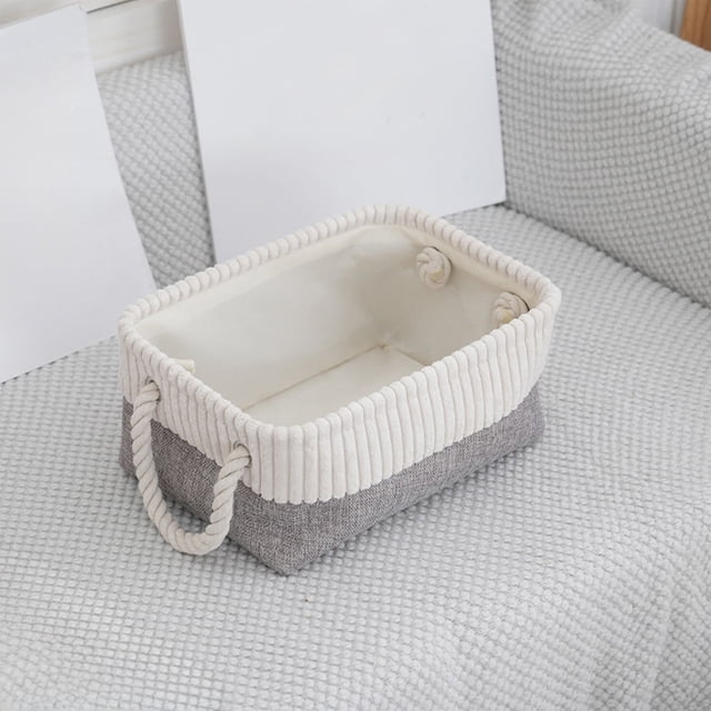Panier de Rangement Pliable en Tissu pour l'Organisation de la Maison – Rangement pour Garde-Robe, Jouets et Lessive avec Poignées Robustes