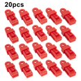 thumbnail image 1 of Yimiti 20pcs Adjustable Heavy Duty Locking Shade Plastic Clips for Tarps and Shades,Red, 1 of 9